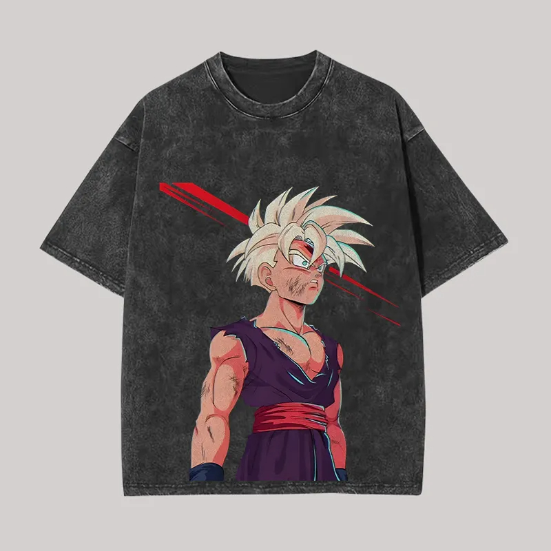 Gohan T-Shirt Dragon Ball Z An – Acid Wash Vintage Graphic T Shirt Bewertung und Preis