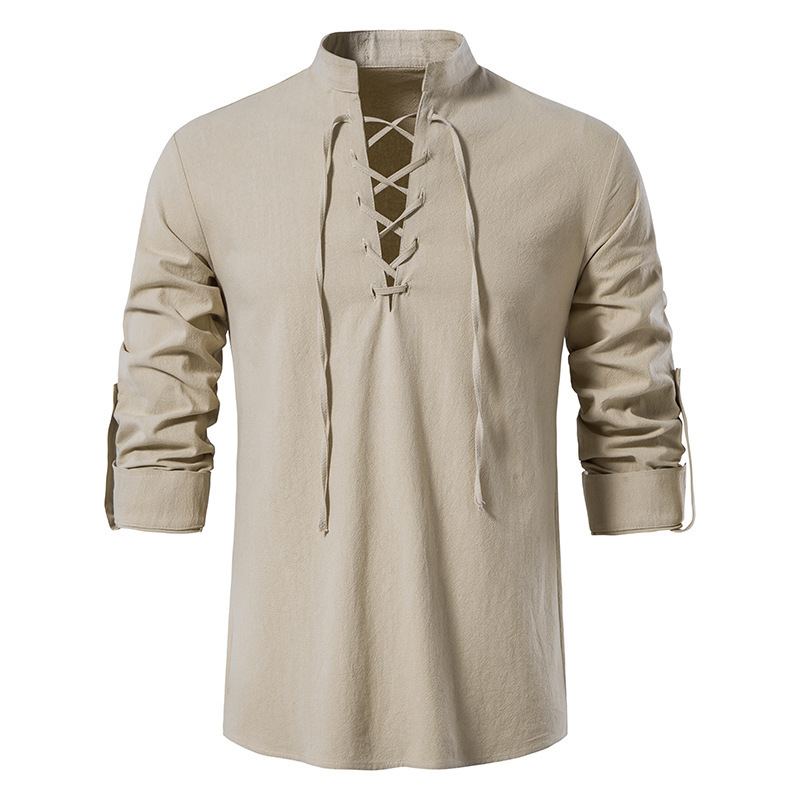Mittelalterliches Herrenhemd a – Mens Linen Shirt Long Sleeve Bewertung und Preis