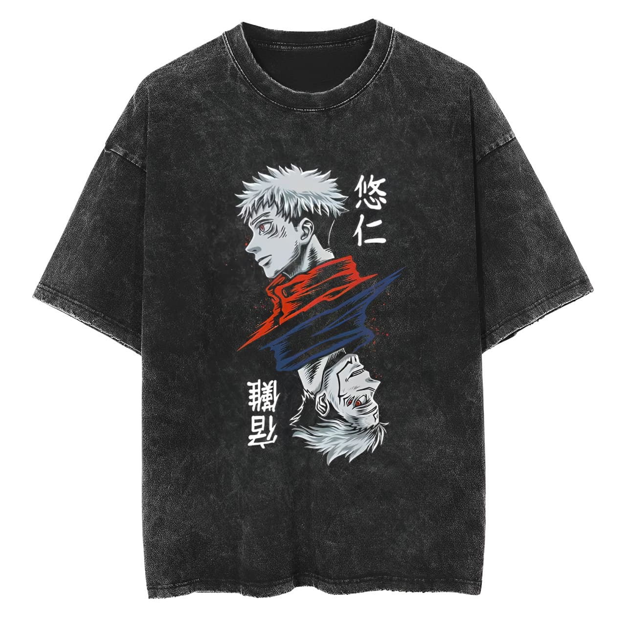 Itadori Sukuna T-Shirt Jujutsu – Acid Wash Vintage Graphic T Shirt Bewertung und Preis