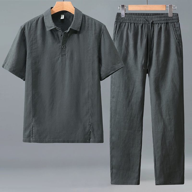 Frühling/Sommer Mode Retro Spo – Mens Linen Shirt Long Sleeve Bewertung und Preis