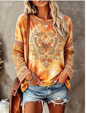 Damen Langarm-T-Shirt Vintage- – T-Shirts Bewertung und Preis