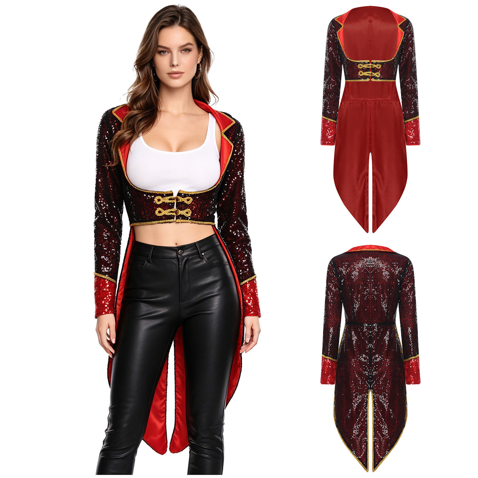 Damen-Zirkusdirektor-Mantel, H – Jackets Bewertung und Preis