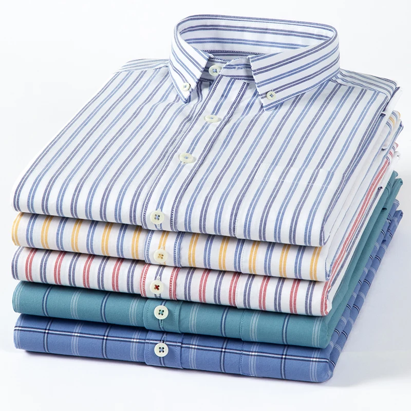 2023 neue reine Baumwolle Oxfo – Oxford Cotton Casual Shirt Business Bewertung und Preis
