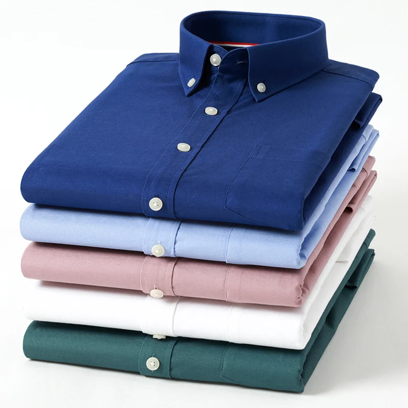 2023 neue reine Baumwolle Oxfo – Oxford Cotton Casual Shirt Business Bewertung und Preis