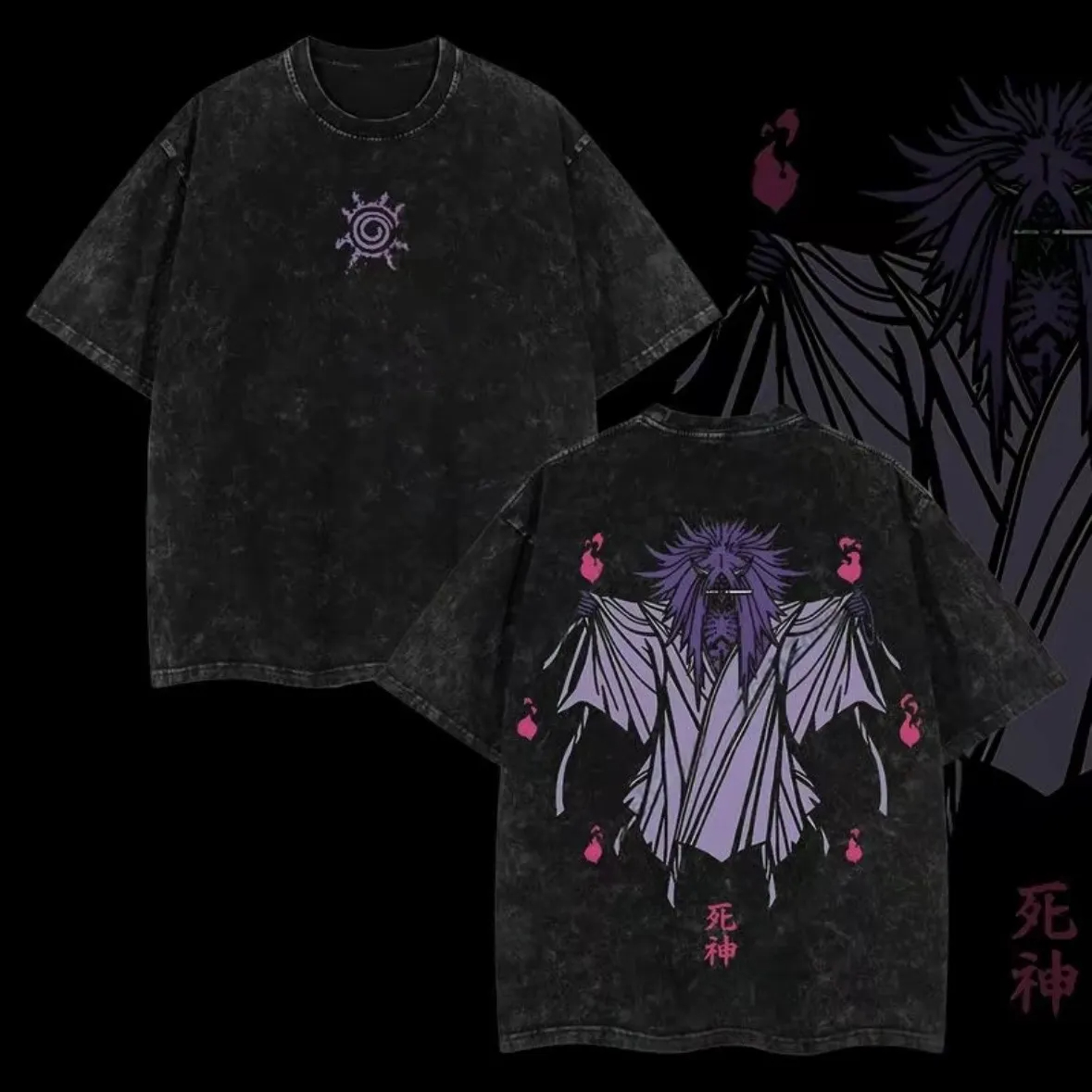 Shinigami T-Shirt Naruto Reape – Acid Wash Vintage Graphic T Shirt Bewertung und Preis